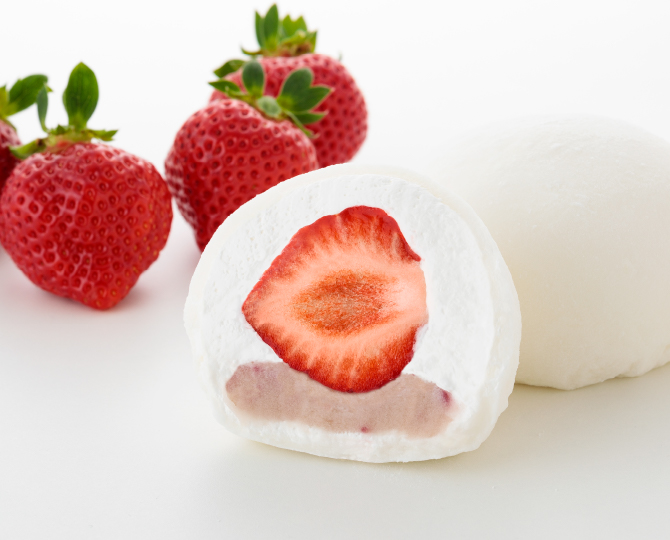 あまおうの苺大福